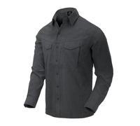Helikon-Tex Uomo Defender Mk2 Gentleman Camicia Manica Lunga Melange Nero-Grigio Taglia XXL