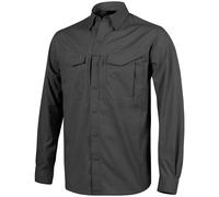 Helikon Defender Mk2 Manica Lunga Camicia Militare Esercito Polizia Uomo Nero
