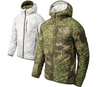 Helikon-Tex Felpa con cappuccio reversibile Wolfhound Jacket - Windpack - Wildwood/Snowdrift, Pencott Wildwood / Pencott Snowdrift, M