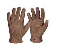 Helikon-Tex Lumber Guanti Protettivo Dito Pieno Pelle Vacchetta Uomini US Brown