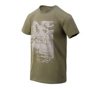 Helikon T - Shirt (Adventure Is Out There) - Olive Green - S/Regular