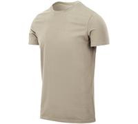 Helikon T-shirt Slim Uomo Casuale Manica Corta Atletico Palestra Pianura Kaki