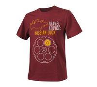 Helikon T - Shirt (Travel Advice: Russian Luck) - Melange Red - S/Regular
