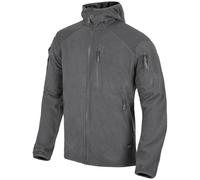 Helikon-Tex Alpha Hoodie Giacca Grid Fleece Trekking Aperto Uomo Shadow Grey
