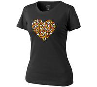 Helikon-Tex Chameleon Heart Maglietta Donna Stampato Tee Palestra Cottone Nero