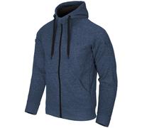 Helikon-Tex Covert Felpa Con Cappuccio Tattica Full Zip Uomo Caccia Melange Blue
