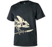 Helikon-Tex Full Body Skeleton Uomo Maglietta Grafica Palestra Cotone Nero