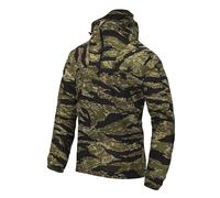 Helikon-Tex Giacca da uomo ultraleggera Windshell - impermeabile per le mezze stagioni e tutti i giorni - Impermeabile traspirante con cappuccio e tasche, tigrato, XL