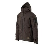 Helikon-Tex Giacca invernale Yukon da uomo, robusta giacca invernale Bushcraft - isolamento Climashield - 8 tasche, Earth Brown/Black A, XL