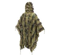 Helikon Tex Leaf Ghillie Poncho Sniper Camouflage Woodland