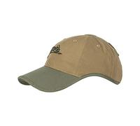 Helikon-Tex - Logo cap -Polycotton Ripstop, Helikon-Tex, Berretto con Logo in Policotone Ripstop, Coyote/Verde Oliva, A Uomo