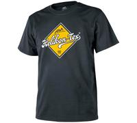 Helikon-Tex Road Sign Uomo Grafico T-Shirt Stampata Militare Opera Cotone Nero
