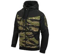 Helikon-Tex Rouge Felpa Con Cappuccio Full Zip Uomo Nero / Tiger Stripe Camo