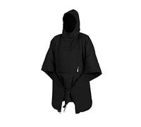 Helikon-Tex Swagman Roll, Poncho militare Bushcraft, multiuso e poncho di emergenza, attrezzatura militare e di sopravvivenza, coperta e giacca Woobie, nero