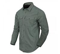 Helikon-Tex Uomo Covert Concealed Carry Camicia Savage Green Checkered Taglia L