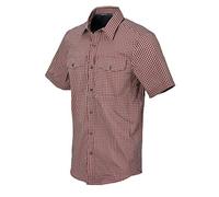 Helikon-Tex Uomo Covert Concealed Carry Manica Corta Camicia Dirt Red Checkered