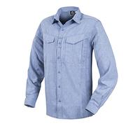 Helikon-Tex Uomo Defender Mk2 Gentleman Camicia Manica Lunga Melange Light Blue Taglia 3XL