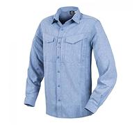 Helikon-Tex Uomo Defender Mk2 Gentleman Camicia Manica Lunga Melange Light Blue Taglia XL