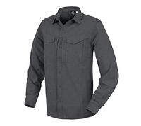 Helikon-Tex Uomo Defender Mk2 Gentleman Camicia Manica Lunga Melange Nero-Grigio Taglia L
