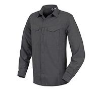 Helikon-Tex Uomo Defender Mk2 Gentleman Camicia Manica Lunga Melange Nero-Grigio Taglia XXL