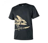 Helikon-Tex Uomo Full Body Skeleton T-Shirt Nero Taglia XL