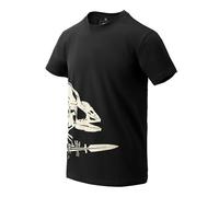 Helikon-Tex Uomo Full Body Skeleton T-Shirt Nero Taglia XL