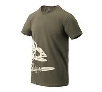 Helikon-Tex Uomo Full Body Skeleton T-Shirt Verde Oliva Taglia XXL