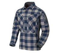 Helikon-Tex Uomo MBDU Flannel Camicia Slate Blu Checkered