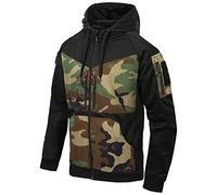 Helikon-Tex Uomo Rogue Hoodie Full Zip Nero/US Woodland Taglia 3XL