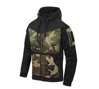 Helikon-Tex Uomo Rogue Hoodie Full Zip Nero/US Woodland Taglia M