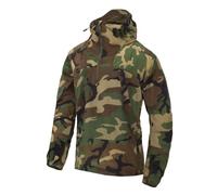Helikon-Tex WINDRUNNER Windshirt, US Woodland Camo, Giacca antipioggia con cappuccio, Bosco degli Stati Uniti, Small