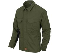 Helikon-Tex Woodsman Camicia Manica Lunga Uomo Bushcraft YKK Taiga Green / Nero