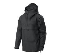 Helikon Tracer Anorak Jacket - Polycotton Stretch Ripstop - Black - S/Unisex