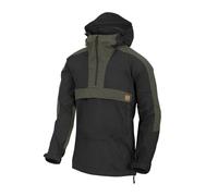 Helikon-Tex Uomo Woodsman Anorak Giacca Nero/Taiga Green Taglia 3XL (EU) / XXL (US)