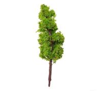 Helilyco 20pcs Modello Alberi 6,5 centimetri in plastica miniatura per il | 20 pezzi totali, altezza 6-6,5 cm, plastica verde brillante, durata flessibile, scenario del treno essenziale