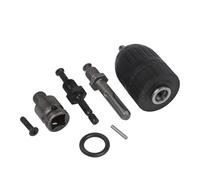 Helilyco 5 mandrini per trapano autoserranti resistenti da 2-13 mm 1/2" x 20 UNF per adattatore SDS Plus con set di codolo esagonale, adattatori per chiavi da 1/4", 3/8", 1/2"