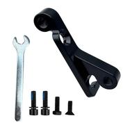 Helilyco Adattatore per freno a disco per bicicletta, in lega di alluminio lavorato a CNC, montaggio laterale a piatto per leva del cambio idraulico rotori 160 mm180 mm, Hope e Campagnolo