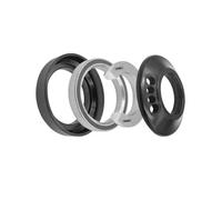Helilyco Adattatore per sterzo per bici da strada, 41,8 mm a 52 mm, convertitore di instradamento del cavo interno in lega per cabina di guida integrata, nero