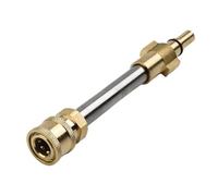 Helilyco Adattatore rapido da 35,5 cm per collegamento a pressione per rondella schiuma lancia Turbo ugello in ottone 4000 PSI