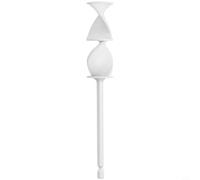 Helilyco Agitatore per vernice, per resina epossidica, efficiente, per design a doppia spirale, previene la formazione di bolle, leggero 12 g, in plastica, per punte variabili (bianco)