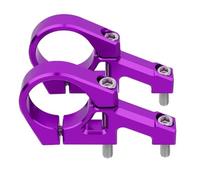 Helilyco Attacco diretto per forcella doppia, barra da 31,8 mm, in lega di alluminio 6061, per componenti CNC Downhill MTB, argento