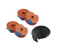 Helilyco Bobina di ricambio con coperchio per decespugliatori McGregor MET4530 MET6032 e WORX WG100E-WG119E, confezione da 1