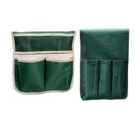 Helilyco Borsa porta attrezzi da giardino in tessuto Oxford verde, con tasche multiple, adatta per inginocchiatoio pieghevole, panchina, sgabello