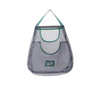 Helilyco Borsa portaoggetti da appendere in rete traspirante per organizer da cucina multiuso di grande capacità per frutta verdura montaggio a parete in cotone e lino
