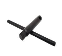 Helilyco Chiave quadrata per mandrini per tornio, 8/10/12/14/17 mm, in acciaio al carbonio con ossidazione nera, impugnatura antiscivolo in rilievo per fresatura e lavorazione CNC, 14 x 14