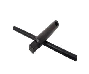 Helilyco Chiave quadrata per mandrini per tornio, 8/10/12/14/17 mm, in acciaio al carbonio con ossidazione nera, impugnatura antiscivolo in rilievo per fresatura e lavorazione CNC, 14 x 14