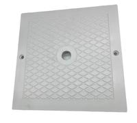 Helilyco Coperchio per skimmer per piscina Hayward SPX1082 SP1083 SP1084 SP1085 SP1086 - pezzo di ricambio quadrato bianco per SPX1082E SP082