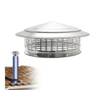 Helilyco Copertura per camino in acciaio inox 304, colore argento, adatto per tutti gli stili di arredamento, aspetto elegante