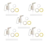 Helilyco Dispenser da cucina per salsa di pomodoro e ketchup, 2 per ml per pompa, design sigillato a tenuta stagna con manico, ABS/per PP, confezione da 5