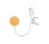 Helilyco Interruttore touch dimmerabile a LED 12 V/24 V DC per illuminazione, 5 A, 60 W, alloggiamento in ABS, 48° 48° 7 mm, bianco o nero, con cavo bianco da 20 cm